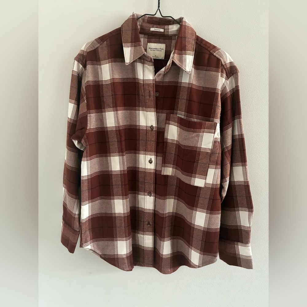 NWT Abercrombie & Fitch Oversized Flannel Shirt